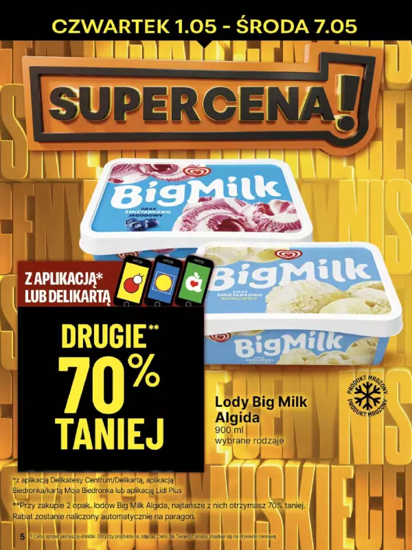 Delikatesy Centrum - gazetka promocyjna Gazetka  do środy 07.05 - strona 5
