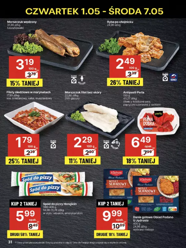 Delikatesy Centrum - gazetka promocyjna Gazetka  do środy 07.05 - strona 31