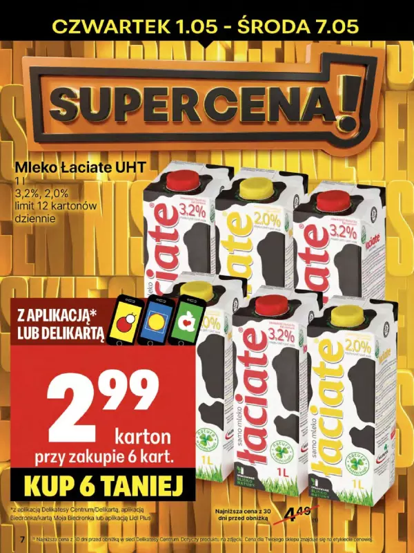 Delikatesy Centrum - gazetka promocyjna Gazetka  do środy 07.05 - strona 7
