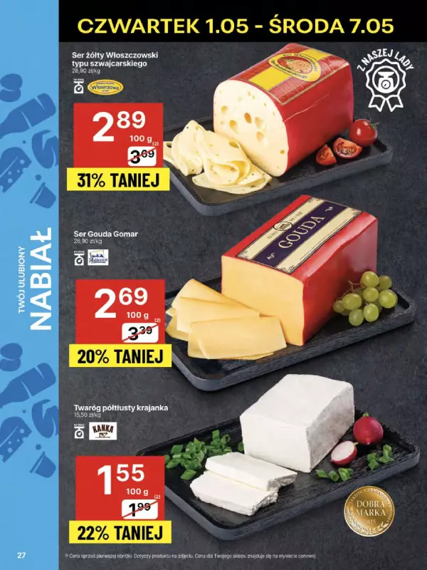 Delikatesy Centrum - gazetka promocyjna Gazetka  do środy 07.05 - strona 27