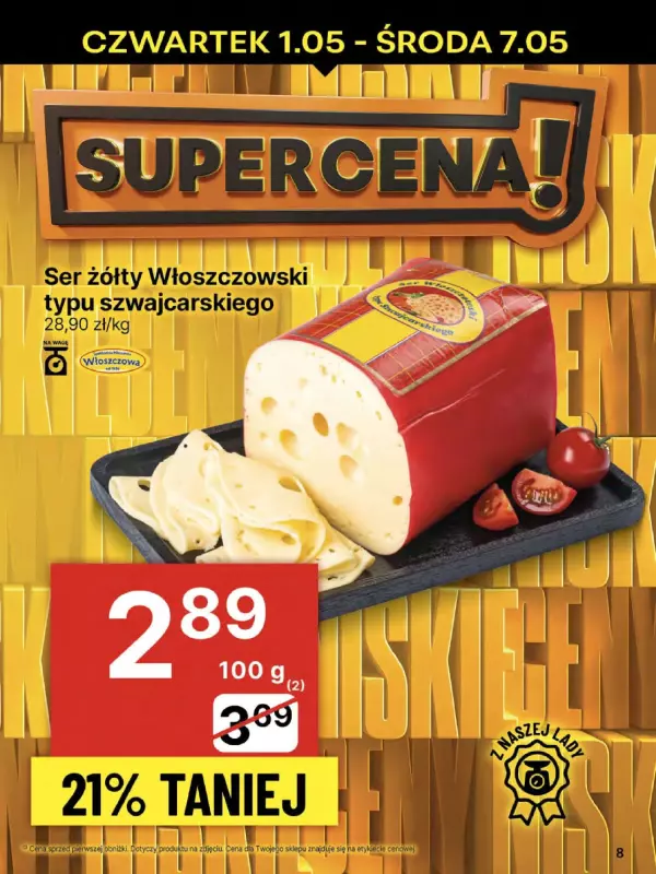 Delikatesy Centrum - gazetka promocyjna Gazetka  do środy 07.05 - strona 8
