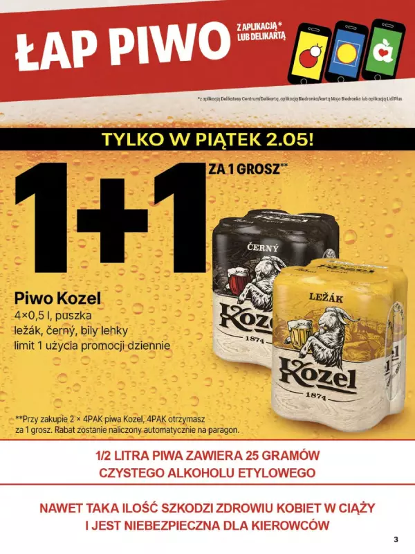 Delikatesy Centrum - gazetka promocyjna Gazetka  do środy 07.05 - strona 3