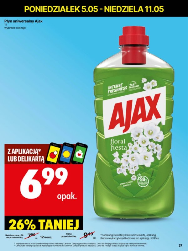 Delikatesy Centrum - gazetka promocyjna Gazetka  do niedzieli 11.05 - strona 37