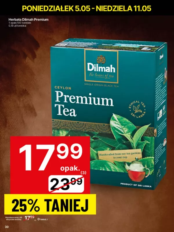 Delikatesy Centrum - gazetka promocyjna Gazetka  do niedzieli 11.05 - strona 30
