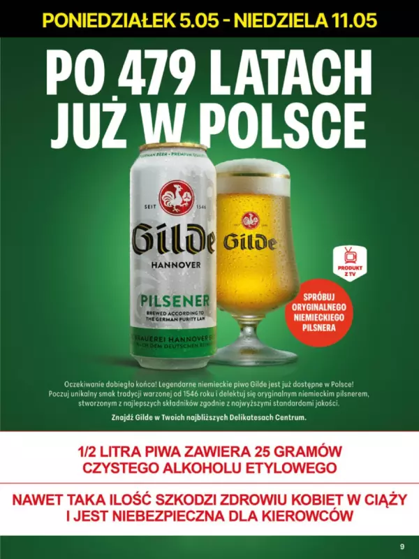 Delikatesy Centrum - gazetka promocyjna Gazetka  do niedzieli 11.05 - strona 9