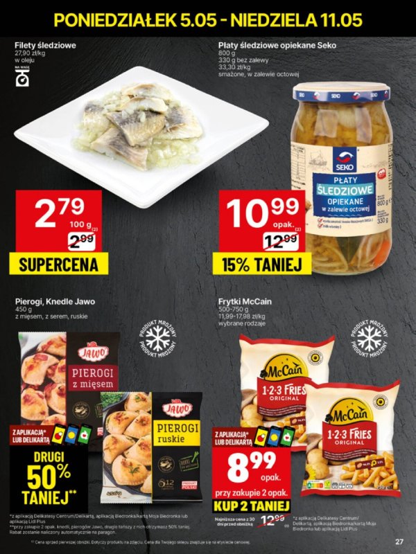 Delikatesy Centrum - gazetka promocyjna Gazetka  do niedzieli 11.05 - strona 27