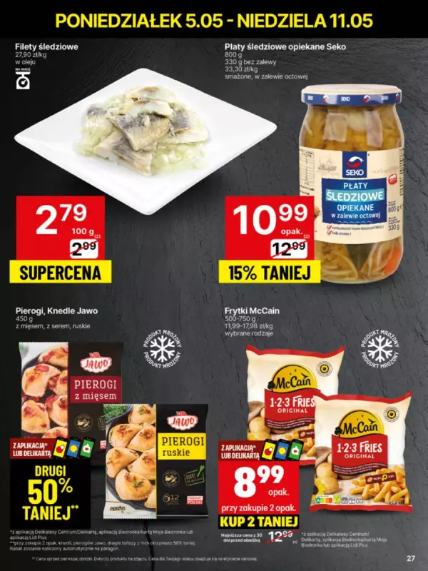 Delikatesy Centrum - gazetka promocyjna Gazetka  do niedzieli 11.05 - strona 27