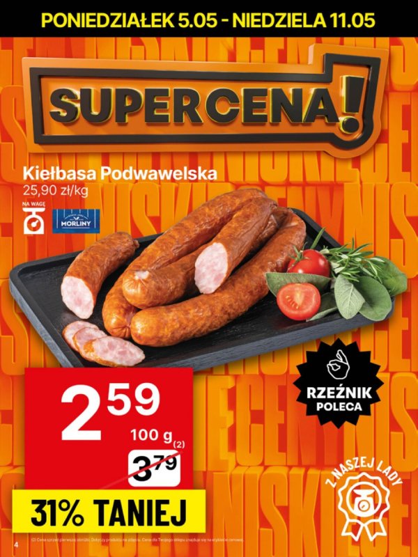 Delikatesy Centrum - gazetka promocyjna Gazetka  do niedzieli 11.05 - strona 4