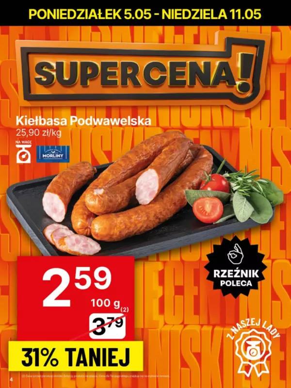 Delikatesy Centrum - gazetka promocyjna Gazetka  do niedzieli 11.05 - strona 4