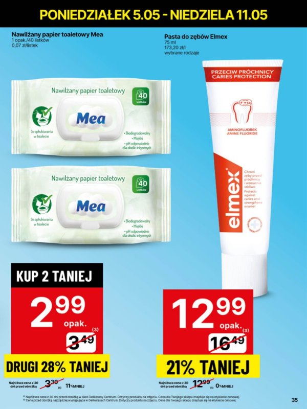 Delikatesy Centrum - gazetka promocyjna Gazetka  do niedzieli 11.05 - strona 35
