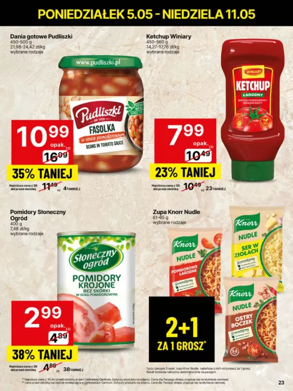 Delikatesy Centrum - gazetka promocyjna Gazetka  do niedzieli 11.05 - strona 23