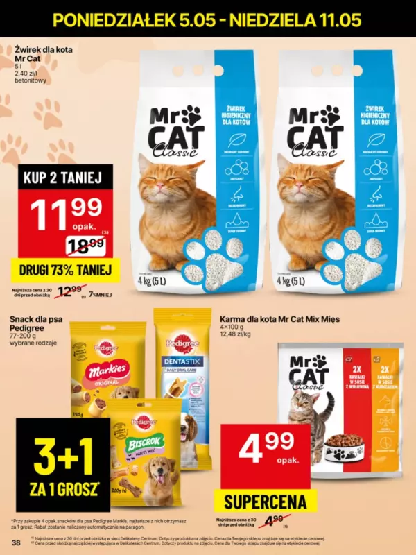 Delikatesy Centrum - gazetka promocyjna Gazetka  do niedzieli 11.05 - strona 38
