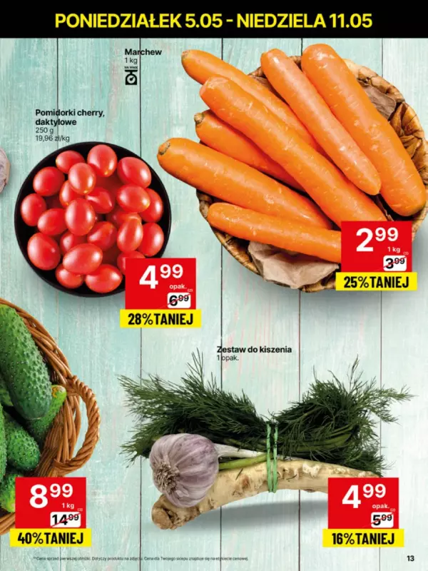Delikatesy Centrum - gazetka promocyjna Gazetka  do niedzieli 11.05 - strona 13