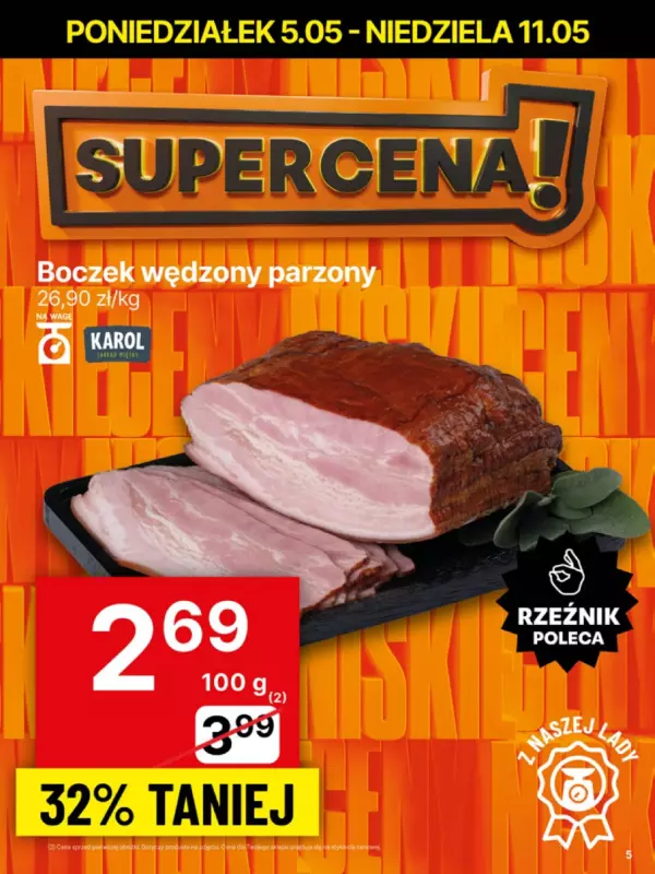 Delikatesy Centrum - gazetka promocyjna Gazetka  do niedzieli 11.05 - strona 5