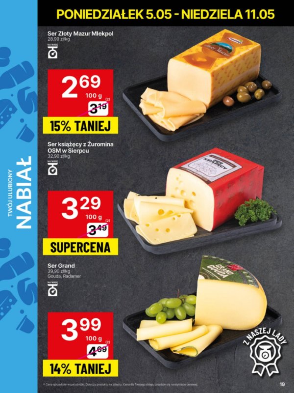 Delikatesy Centrum - gazetka promocyjna Gazetka  do niedzieli 11.05 - strona 19