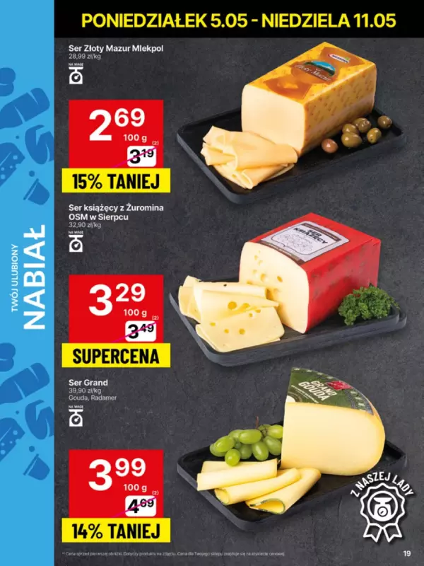 Delikatesy Centrum - gazetka promocyjna Gazetka  do niedzieli 11.05 - strona 19