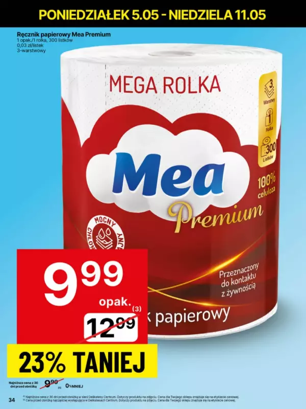 Delikatesy Centrum - gazetka promocyjna Gazetka  do niedzieli 11.05 - strona 34