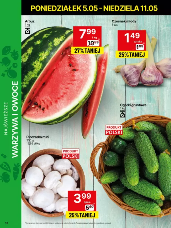 Delikatesy Centrum - gazetka promocyjna Gazetka  do niedzieli 11.05 - strona 12