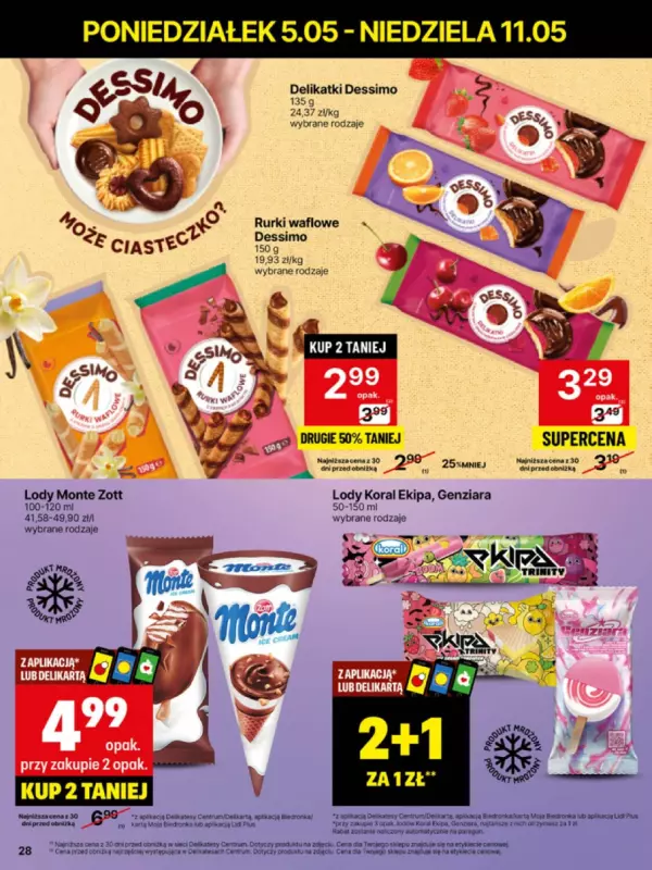 Delikatesy Centrum - gazetka promocyjna Gazetka  do niedzieli 11.05 - strona 28