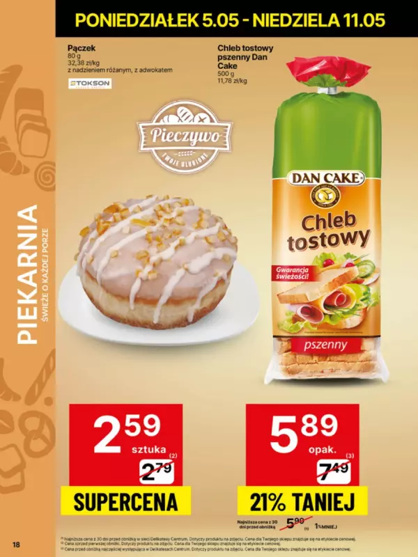 Delikatesy Centrum - gazetka promocyjna Gazetka  do niedzieli 11.05 - strona 18