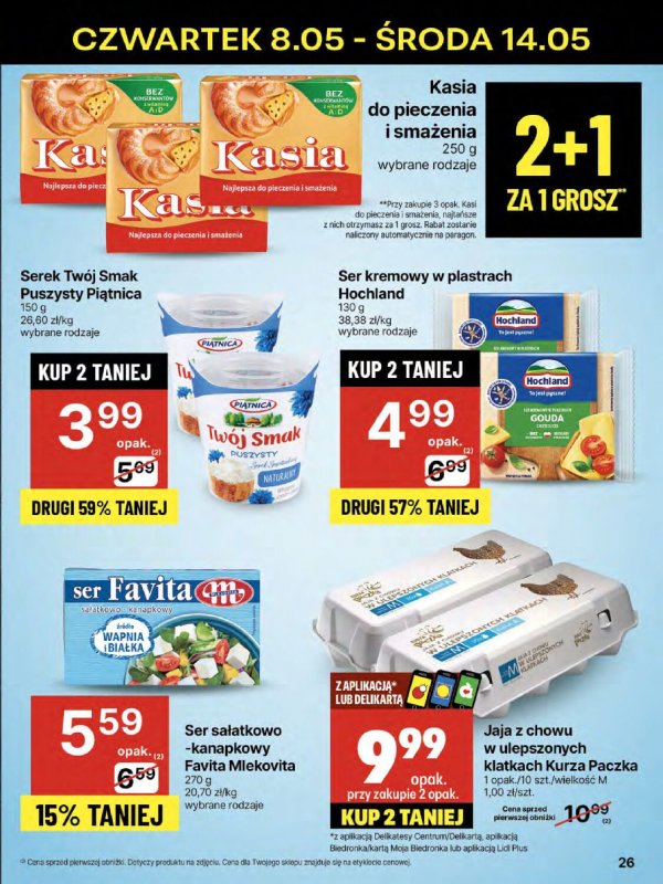 Delikatesy Centrum - gazetka promocyjna Gazetka  do środy 14.05 - strona 26