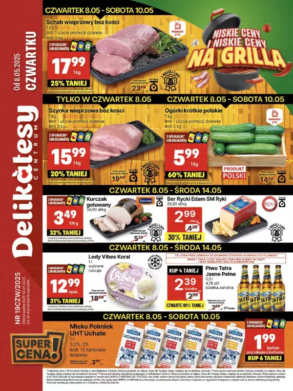 Delikatesy Centrum - gazetka promocyjna Gazetka  do środy 14.05