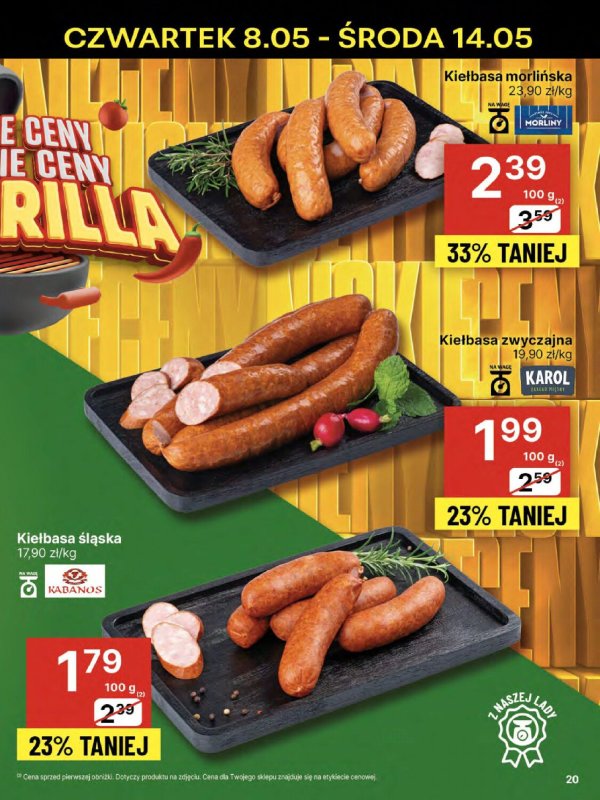Delikatesy Centrum - gazetka promocyjna Gazetka  do środy 14.05 - strona 20