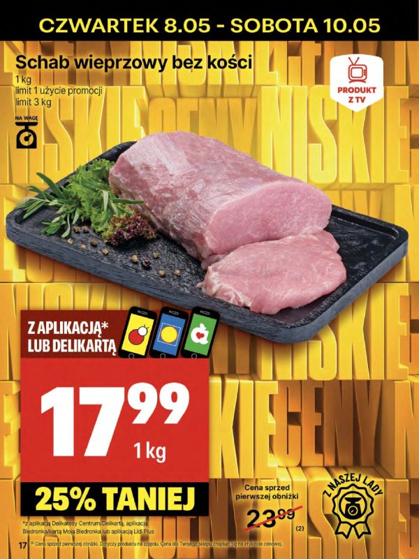Delikatesy Centrum - gazetka promocyjna Gazetka  do środy 14.05 - strona 17