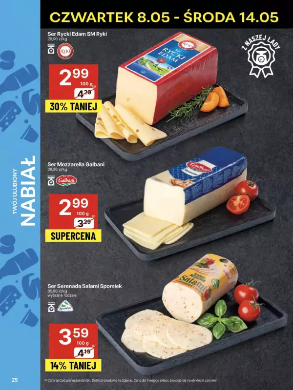 Delikatesy Centrum - gazetka promocyjna Gazetka  do środy 14.05 - strona 25