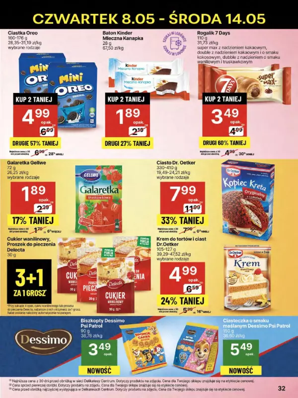 Delikatesy Centrum - gazetka promocyjna Gazetka  do środy 14.05 - strona 32