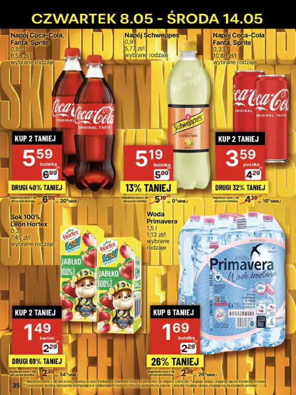 Delikatesy Centrum - gazetka promocyjna Gazetka  do środy 14.05 - strona 35