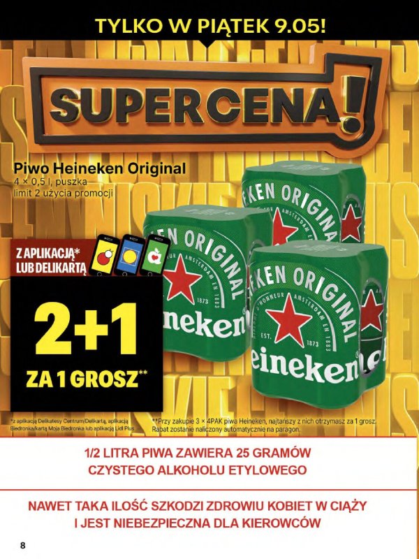 Delikatesy Centrum - gazetka promocyjna Gazetka  do środy 14.05 - strona 8