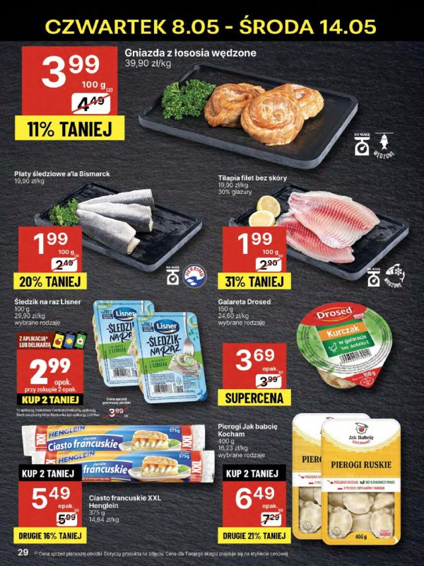 Delikatesy Centrum - gazetka promocyjna Gazetka  do środy 14.05 - strona 29