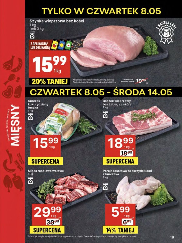Delikatesy Centrum - gazetka promocyjna Gazetka  do środy 14.05 - strona 18