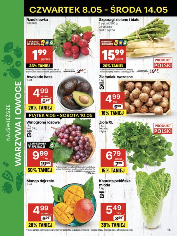 Delikatesy Centrum - gazetka promocyjna Gazetka  do środy 14.05 - strona 16