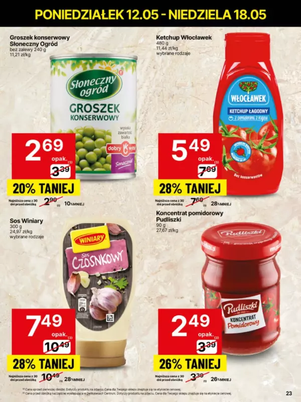 Delikatesy Centrum - gazetka promocyjna Gazetka  do niedzieli 18.05 - strona 23
