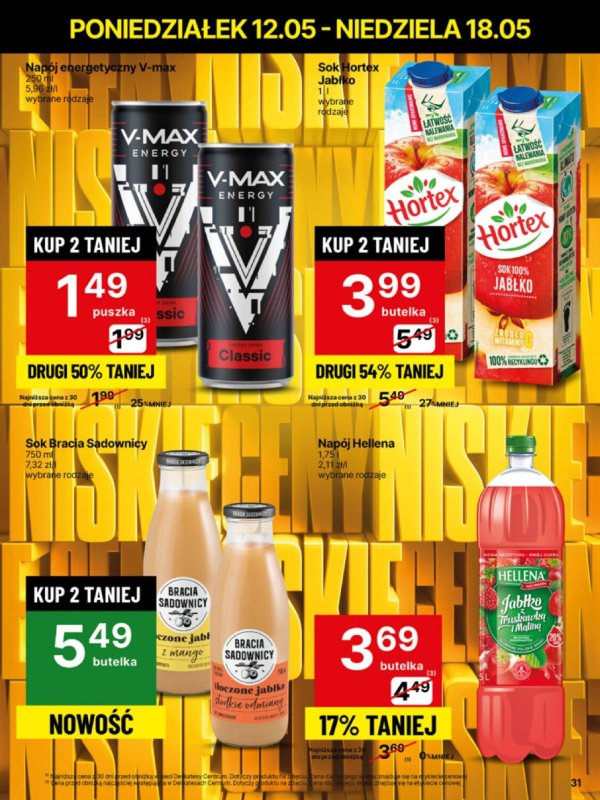 Delikatesy Centrum - gazetka promocyjna Gazetka  do niedzieli 18.05 - strona 31