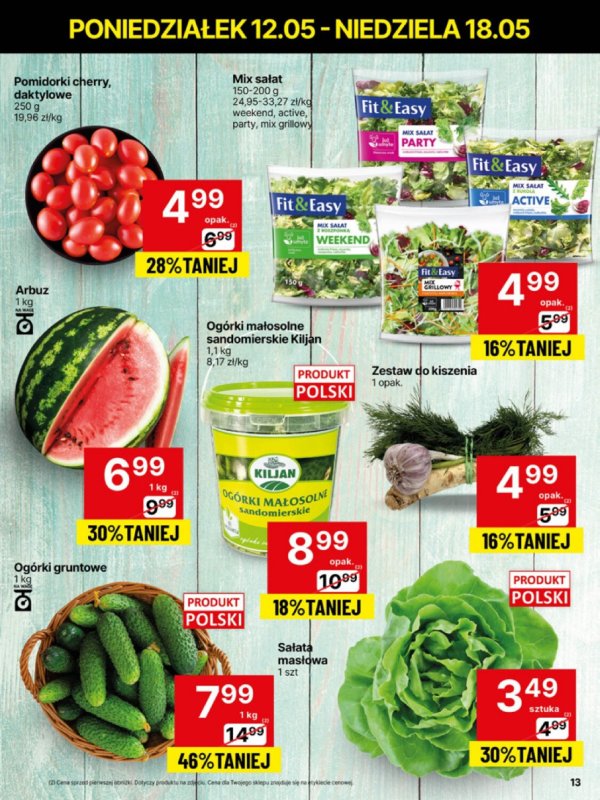 Delikatesy Centrum - gazetka promocyjna Gazetka  do niedzieli 18.05 - strona 13