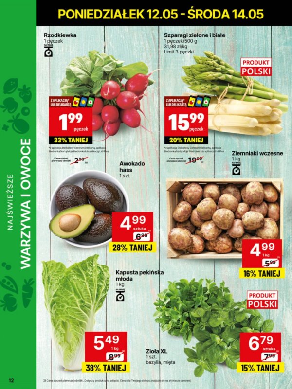 Delikatesy Centrum - gazetka promocyjna Gazetka  do niedzieli 18.05 - strona 12