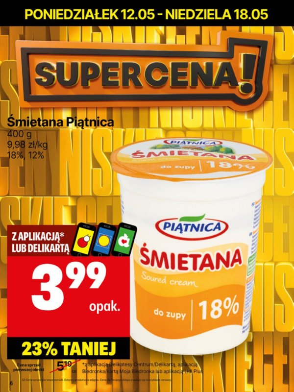 Delikatesy Centrum - gazetka promocyjna Gazetka  do niedzieli 18.05 - strona 6