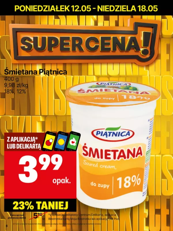 Delikatesy Centrum - gazetka promocyjna Gazetka  do niedzieli 18.05 - strona 6