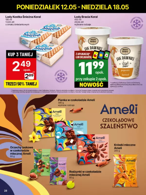 Delikatesy Centrum - gazetka promocyjna Gazetka  do niedzieli 18.05 - strona 28