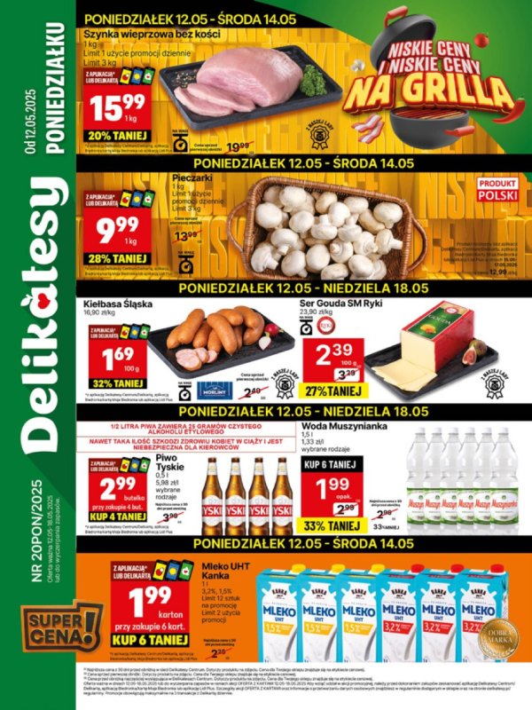 Delikatesy Centrum - gazetka promocyjna Gazetka  do niedzieli 18.05