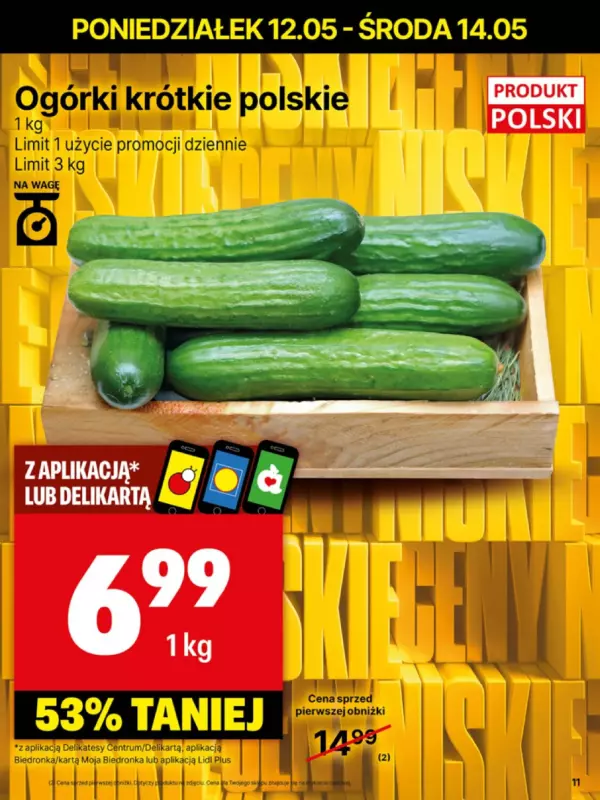 Delikatesy Centrum - gazetka promocyjna Gazetka  do niedzieli 18.05 - strona 11