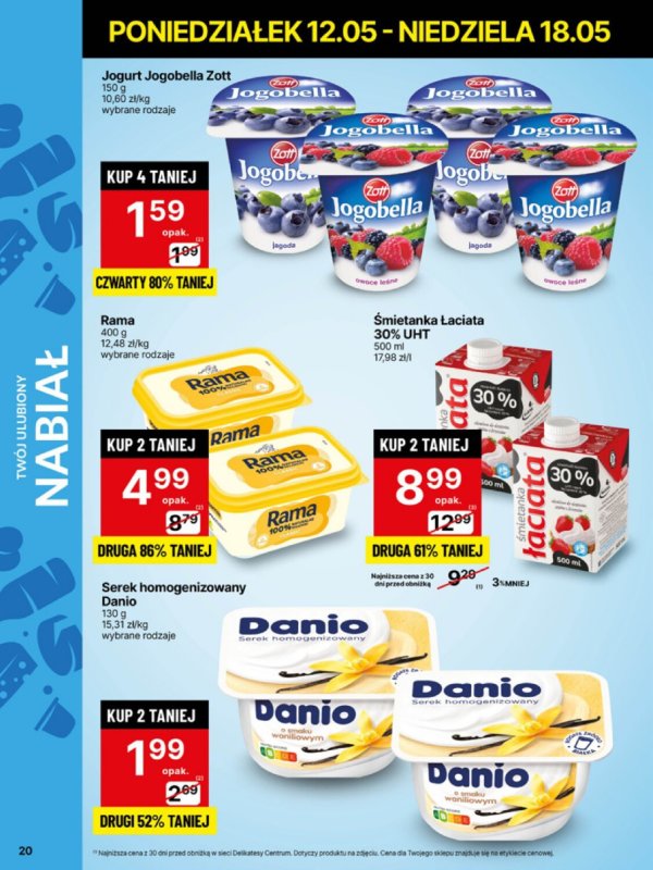 Delikatesy Centrum - gazetka promocyjna Gazetka  do niedzieli 18.05 - strona 20
