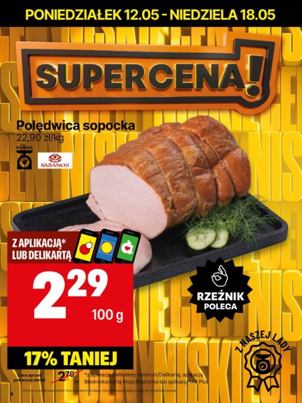 Delikatesy Centrum - gazetka promocyjna Gazetka  do niedzieli 18.05 - strona 4