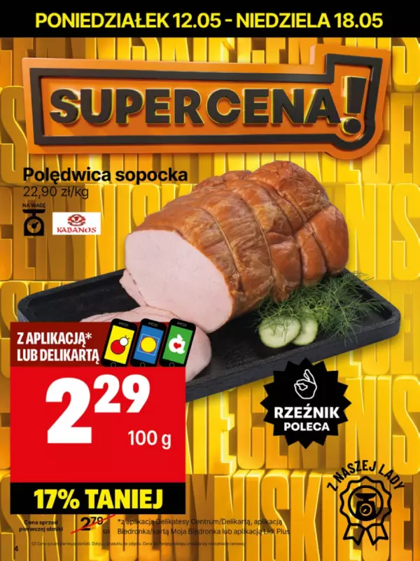 Delikatesy Centrum - gazetka promocyjna Gazetka  do niedzieli 18.05 - strona 4