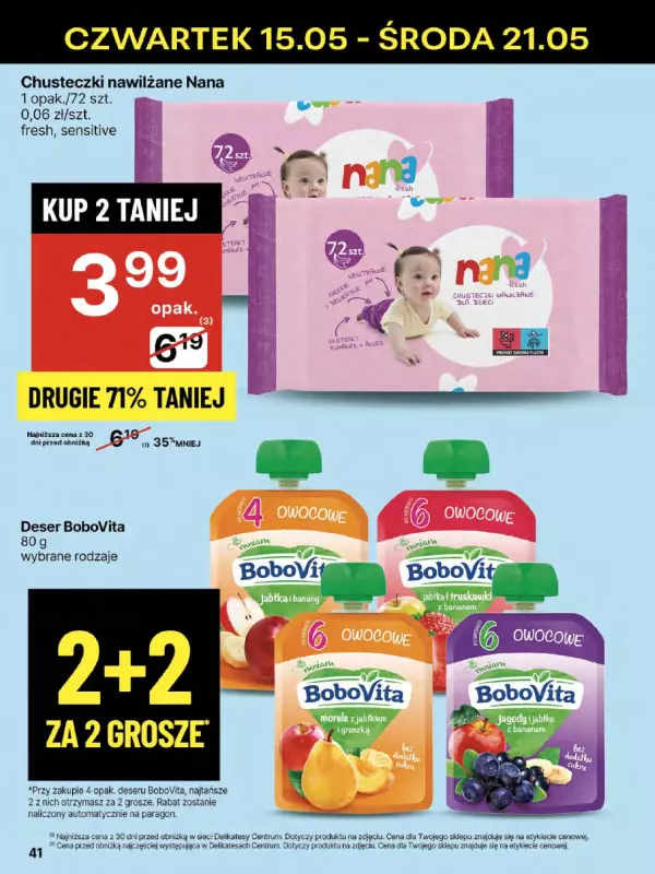 Delikatesy Centrum - gazetka promocyjna Gazetka  do środy 21.05 - strona 41