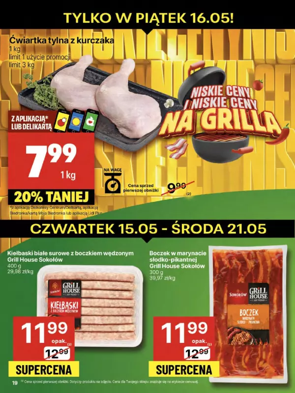 Delikatesy Centrum - gazetka promocyjna Gazetka  do środy 21.05 - strona 19