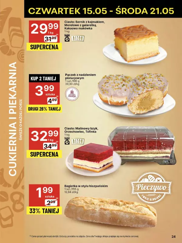 Delikatesy Centrum - gazetka promocyjna Gazetka  do środy 21.05 - strona 24